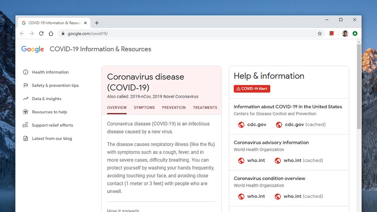 Foto de Google lança um centro de informações sobre coronavírus para mantê-lo atualizado