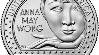 Foto de Ícone asiático-americano Anna May Wong recebe sua taxa com o lançamento de moedas dos EUA