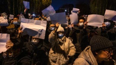 Foto de Como os quadrados brancos se tornaram o símbolo do movimento de protesto na China